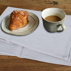 2pcs Cotton Tea Towels Absorbent Clths Solid Cleaning Rag for Household Bathroom