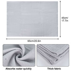 2pcs Cotton Tea Towels Absorbent Clths Solid Cleaning Rag for Household Bathroom