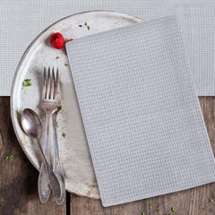 2pcs Cotton Tea Towels Absorbent Clths Solid Cleaning Rag for Household Bathroom