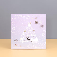 Christmas Holiday 3D Crystal Ball Greeting Card