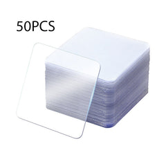 50pcs Square Nano Double Sided Tape Waterproof Adhesive Sticker