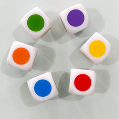 10pcs Colorful Dice Game Set Easy Play Kids Adults Puzzle Table Game