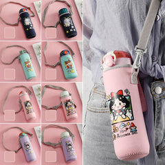 Cartoon Water Bottle Cover Insulated Bag Cup Pouch