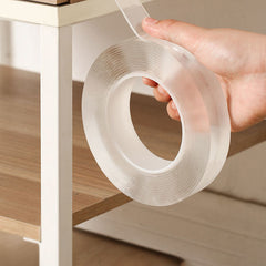 2pcs Transparent Nano Tape Washable Reusable Double Sided Tape Adhesive Nano Tra