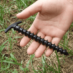 10pcs Tent Canopy Ground Nails Screw Anchor Stakes For Camping