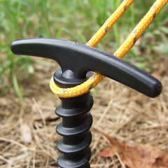 10pcs Tent Canopy Ground Nails Screw Anchor Stakes For Camping