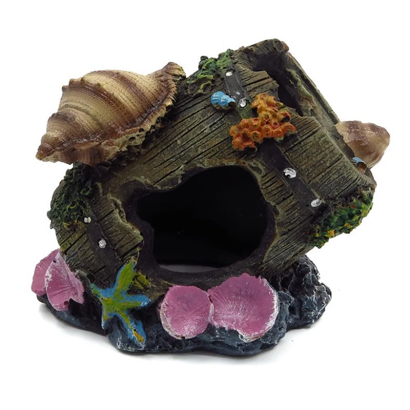 Wine Barrels Aquarium Fish Tank Decoration