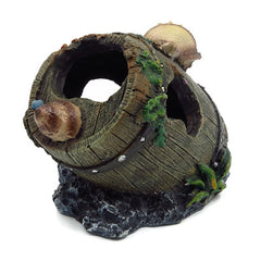 Wine Barrels Aquarium Fish Tank Decoration
