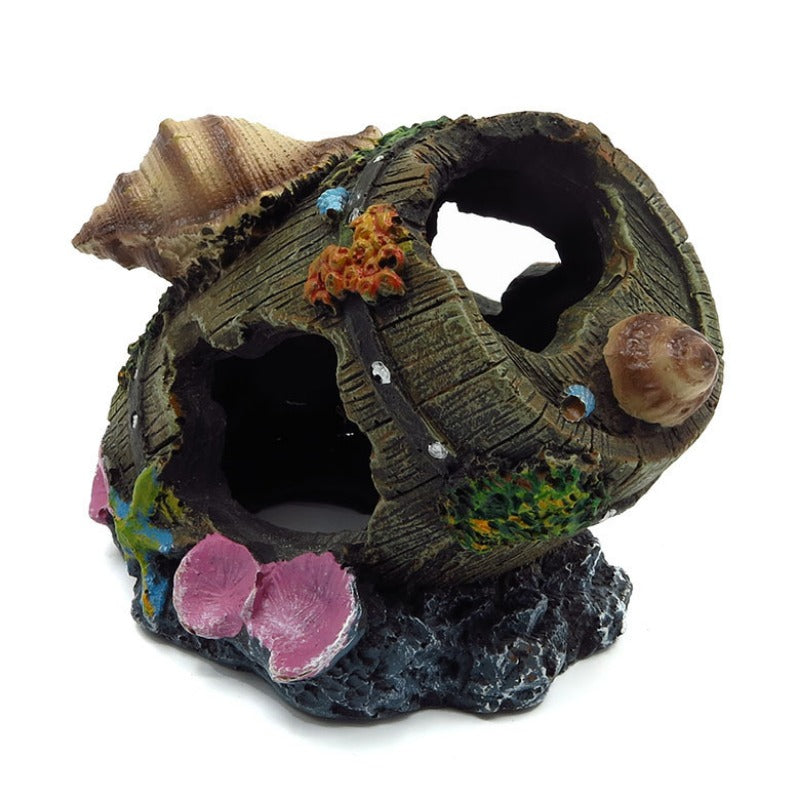 Wine Barrels Aquarium Fish Tank Decoration