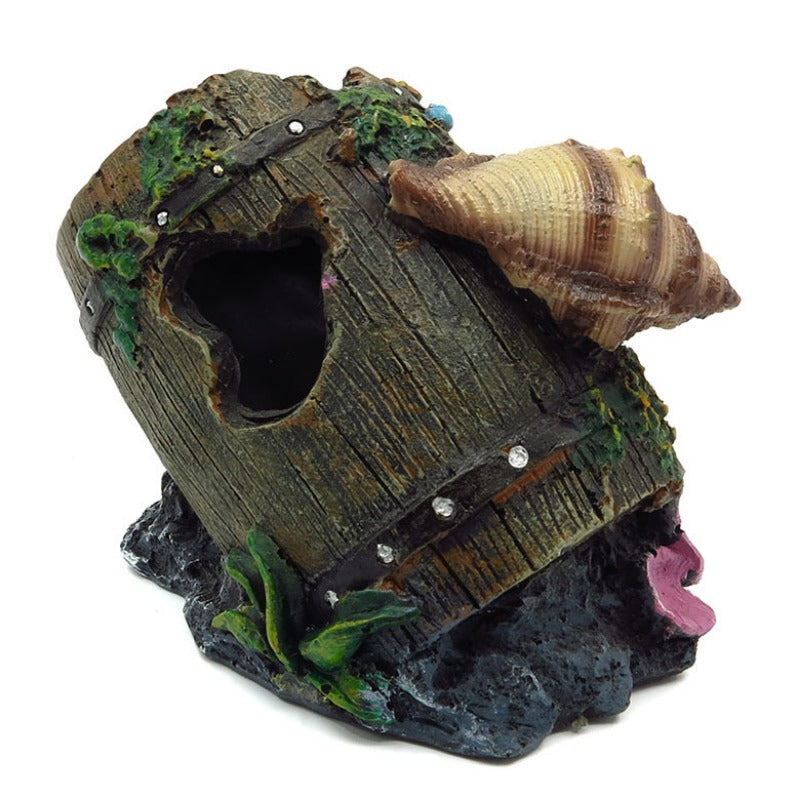 Wine Barrels Aquarium Fish Tank Decoration