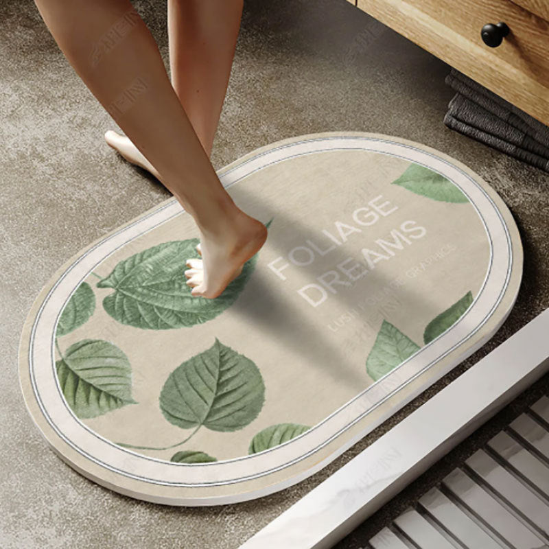 1pc Absorbent Floor Mat Non-slip Bathroom Entrance Mat
