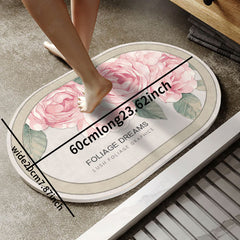 1pc Absorbent Floor Mat Non-slip Bathroom Entrance Mat