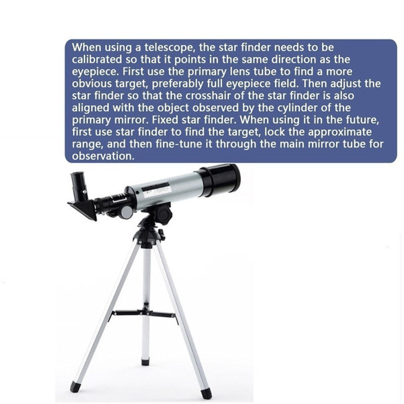 High Magnification Astronomical Telescope Refractive Telescope With Tripod