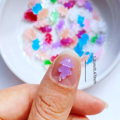 Mini Jellyfish Resin Figurine Crafts Flatback Ornament Jewelry Making