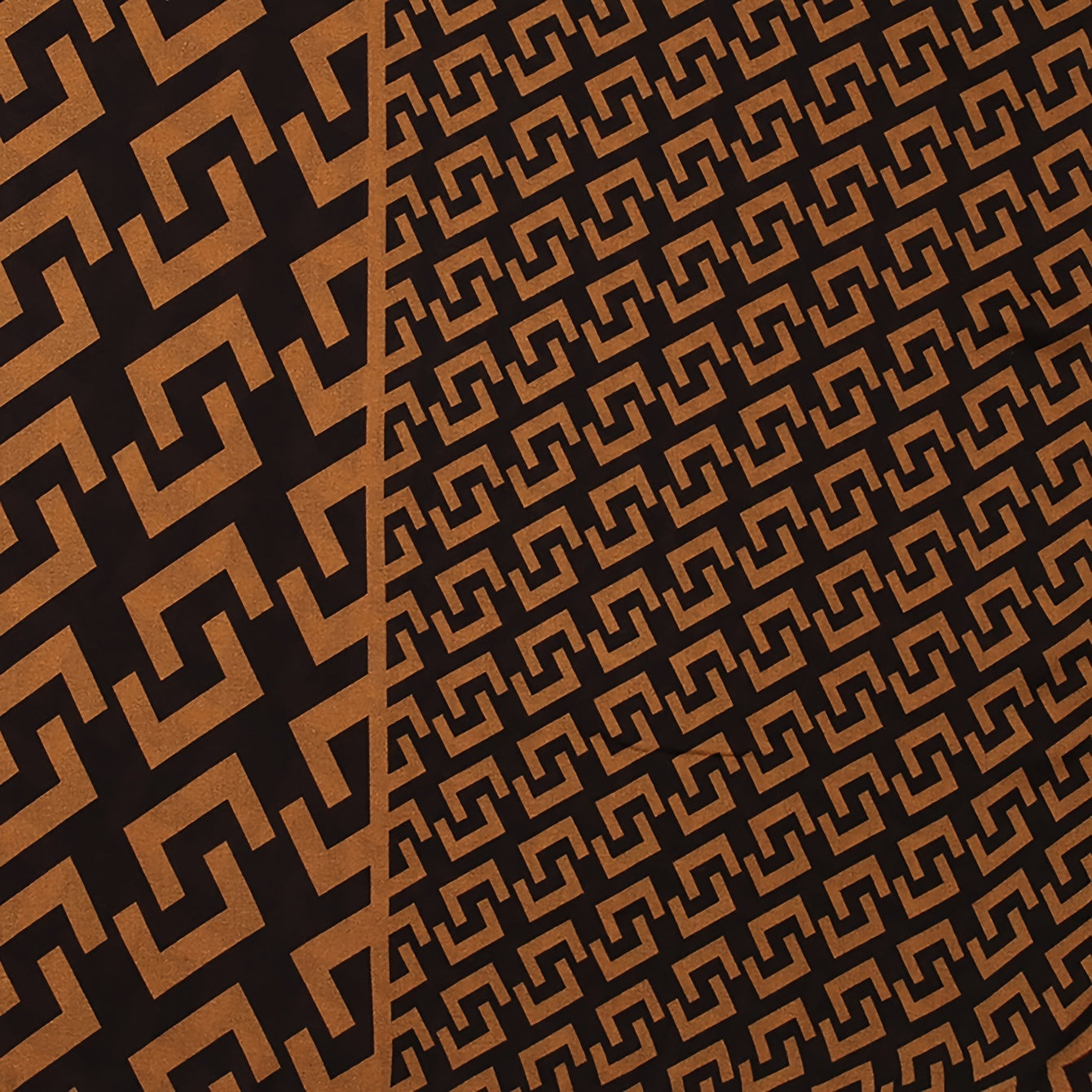 Brown Geometric Plaid Print Scarf Women Warm Shawl Windproof Head Wrap Hijab