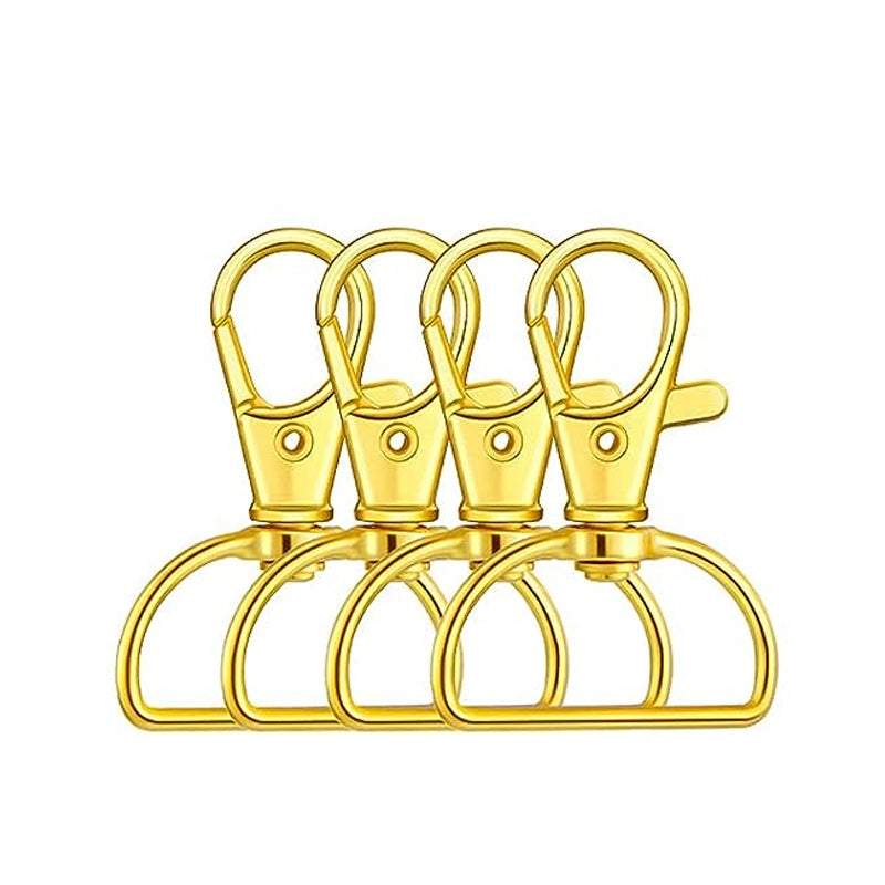 10Pcs Metal Swivel Lobster Clasp Keychain Hooks DIY Jewelry Making