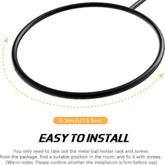 Wall Mounted Ball Storage Display Metal Ball Holder