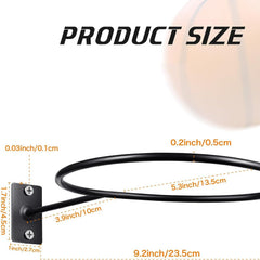 Wall Mounted Ball Storage Display Metal Ball Holder