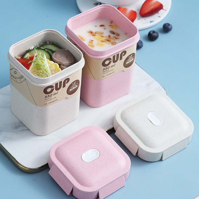 Japanese Style Sealed Soup Cup With Lid Commuter Soup Pot