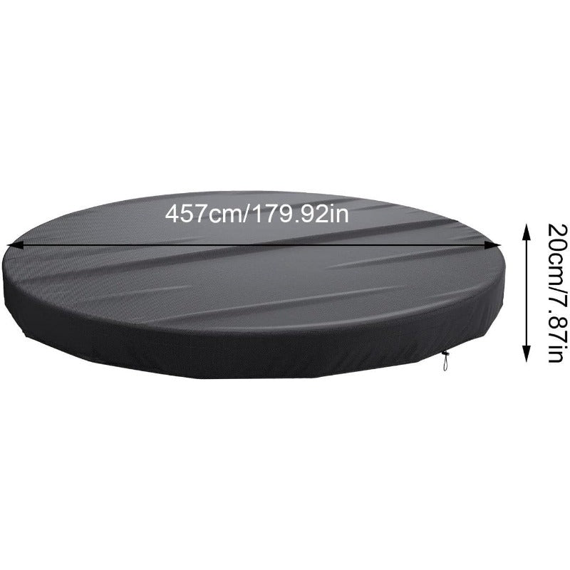 4.57M Round Pool Cover for Above Ground Pools Drawstring Hot Tub Cover