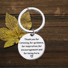 Stainless Steel Inspirational Keychain Pendant Christmas Gift