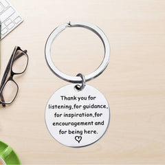Stainless Steel Inspirational Keychain Pendant Christmas Gift