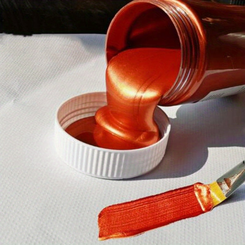 100ml Golden Metallic Acrylic Paint Waterproof Fade Proof