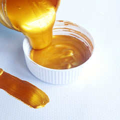 100ml Golden Metallic Acrylic Paint Waterproof Fade Proof