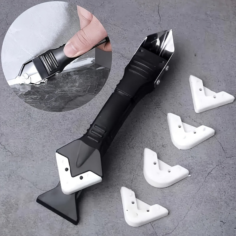 5 In 1 Caulk Remover Tools Kit Grout Removal Sealant Finishing Tool