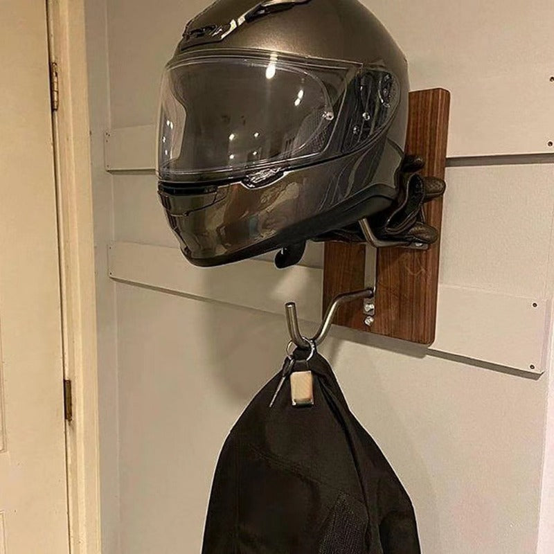 Wooden Helmet Hook Motorcycle Helmet Bracket