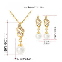 Sweet Earrings Necklace Set for Party