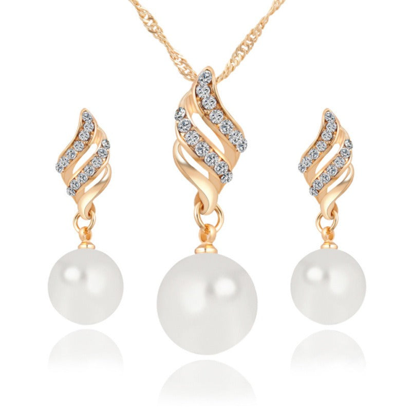 Sweet Earrings Necklace Set for Party