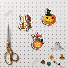 50pcs Retro Halloween Stickers DIY Crafts Scrapbooking Stickers