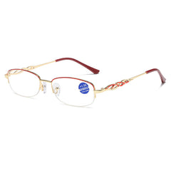 Reading Glasses for Ladies Middle-aged & Elderly with Light-Compatible Frame