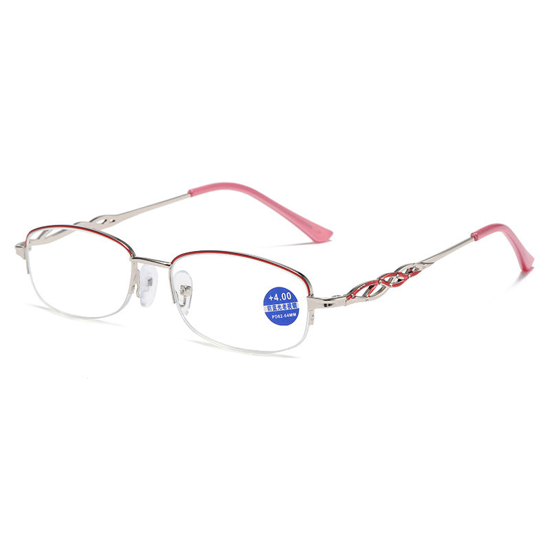 Reading Glasses for Ladies Middle-aged & Elderly with Light-Compatible Frame