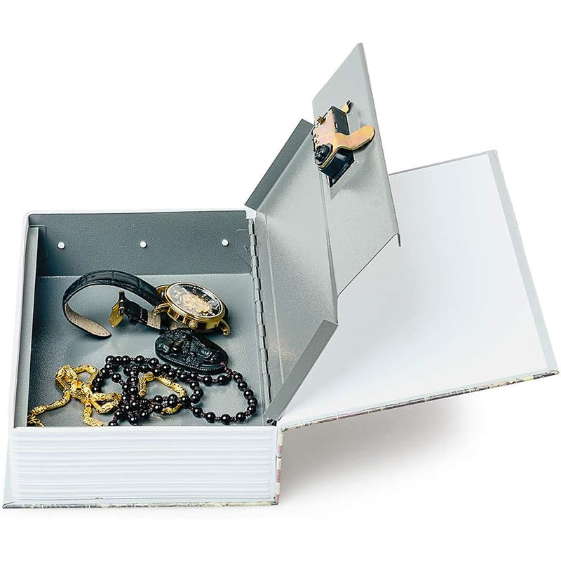 Key Locked Book Safe Box Secure Storage Creative Gift Idea