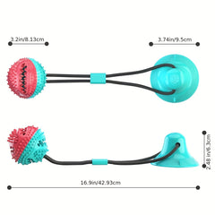 Interactive Dog Toy Pull Rope with Bell Sound TPR Chew Dura