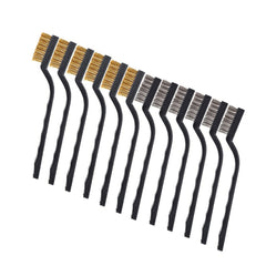 3pcs Mini Stainless Steel Rust Brush Brass Cleaning Polishing Detail Metal Brush