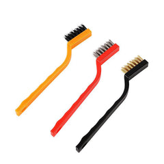 3pcs Mini Stainless Steel Rust Brush Brass Cleaning Polishing Detail Metal Brush