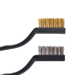 3pcs Mini Stainless Steel Rust Brush Brass Cleaning Polishing Detail Metal Brush