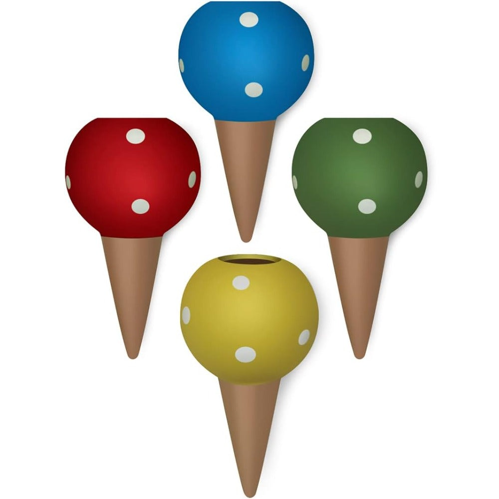 4pcs Plant Watering Globes Terracotta Self Watering Spikes