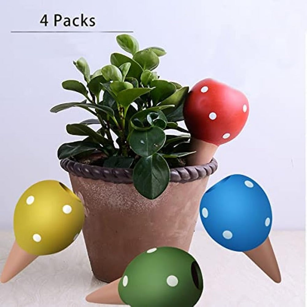 4pcs Plant Watering Globes Terracotta Self Watering Spikes