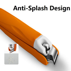 Portable Splashproof Nail Clipper Stainless Steel Nail Cutter