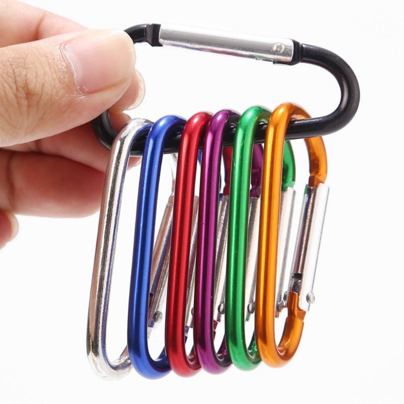 5pcs Safety Buckle Keychain Carabiner for Camping Hiking Climbing Outdoor Sports