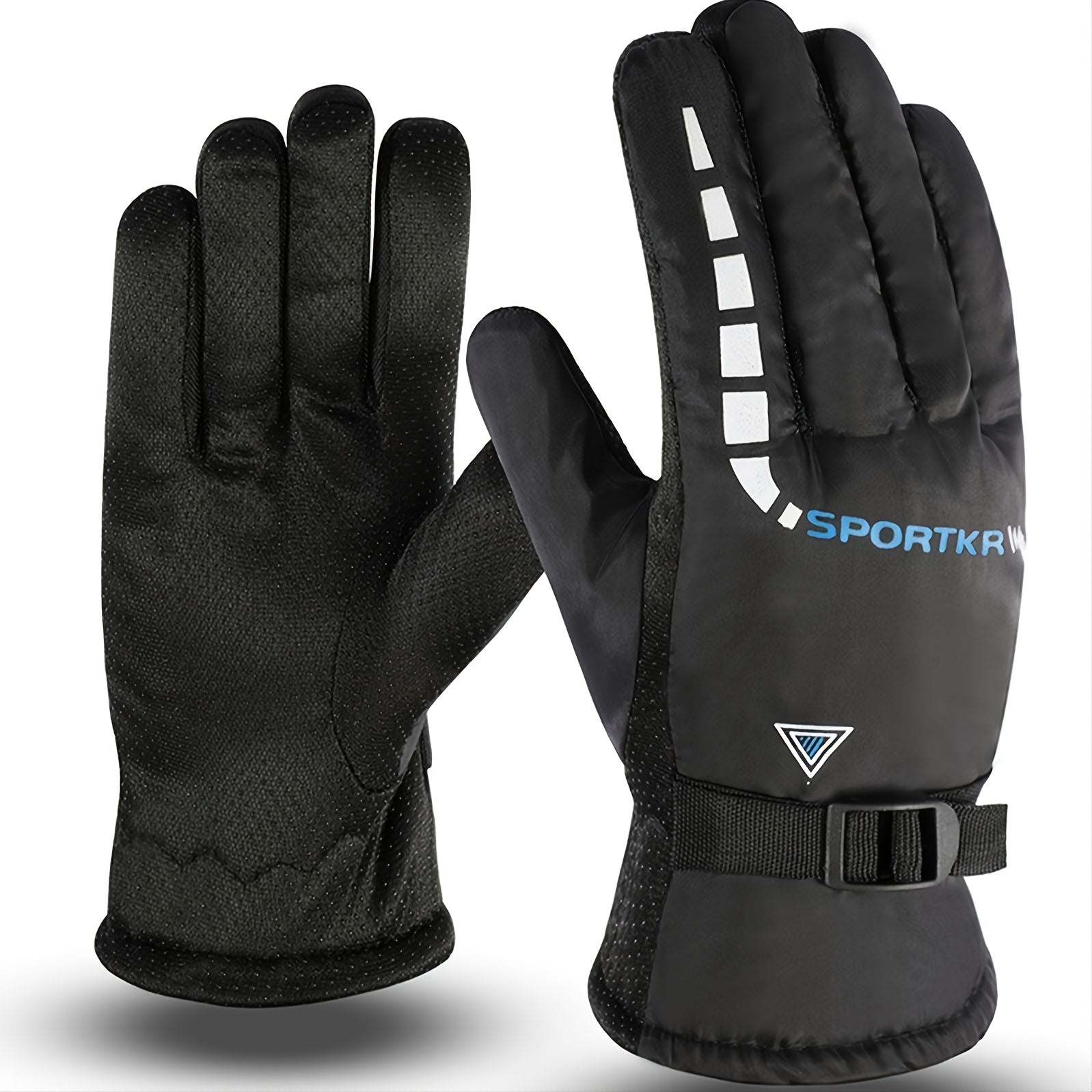 Winter Warm Mittens Men Women Outdoor Anti-skid Gloves Skiing Windproof Padded