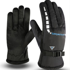 Winter Warm Mittens Men Women Outdoor Anti-skid Gloves Skiing Windproof Padded