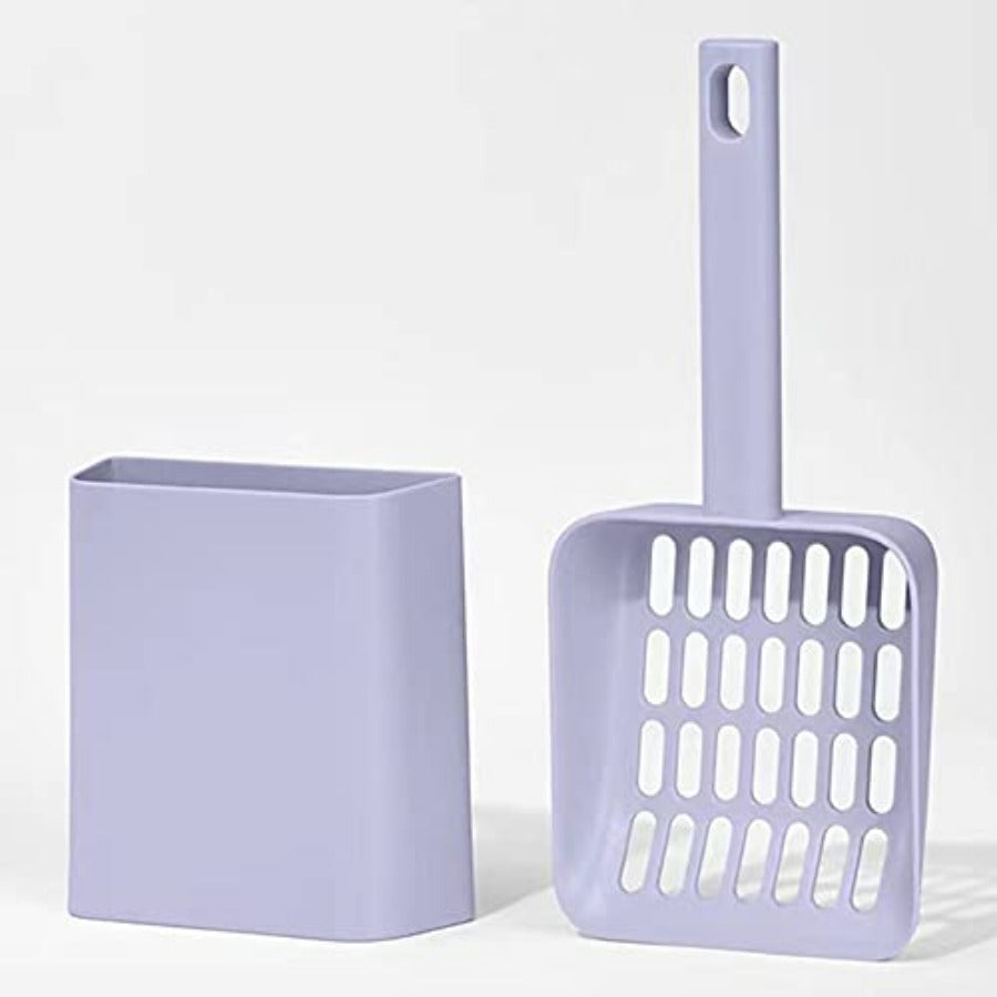 Cat Litter Scooper With Holder Litter Shovel Stand for Box