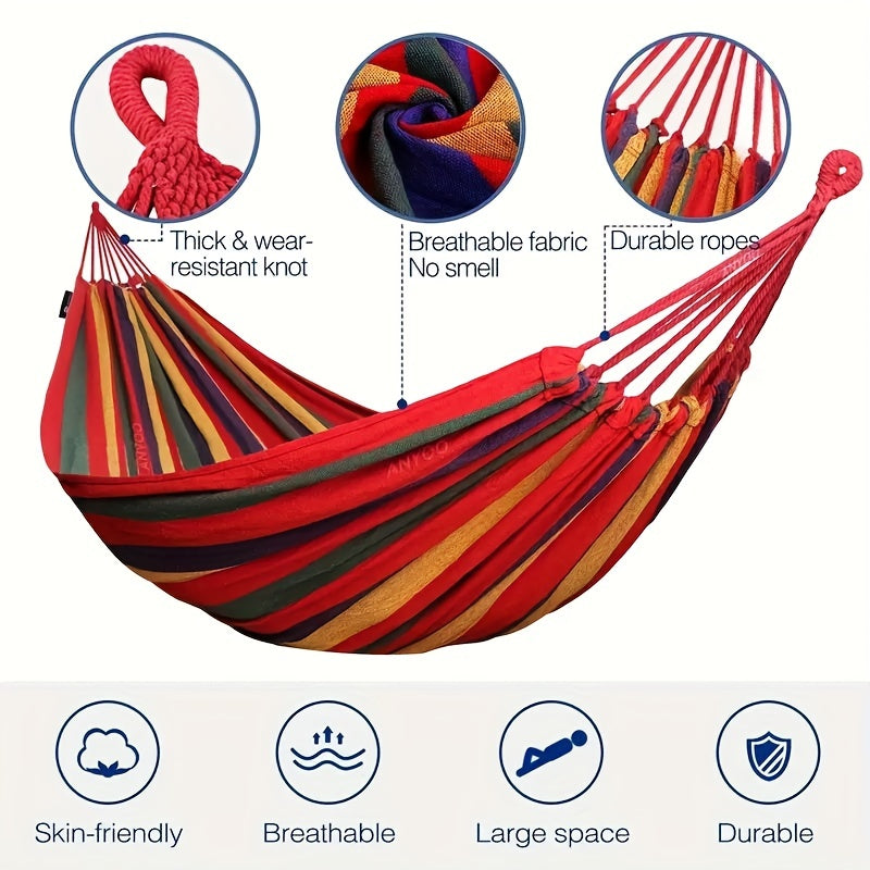 Portable Camping Hammock with Carrying Bag & Tree Straps