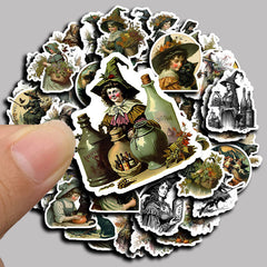 50pcs Old Events Washi Stickers for DIY Scrapbook Stationery Arts Crafts