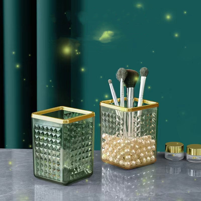 Nordic Desk Brush Pot Office Storage Box Makeup Brush Organizer